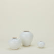 Verdure Vase in White in three sizes.
