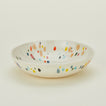 Close up view of Alice Ceramics confetti bowl