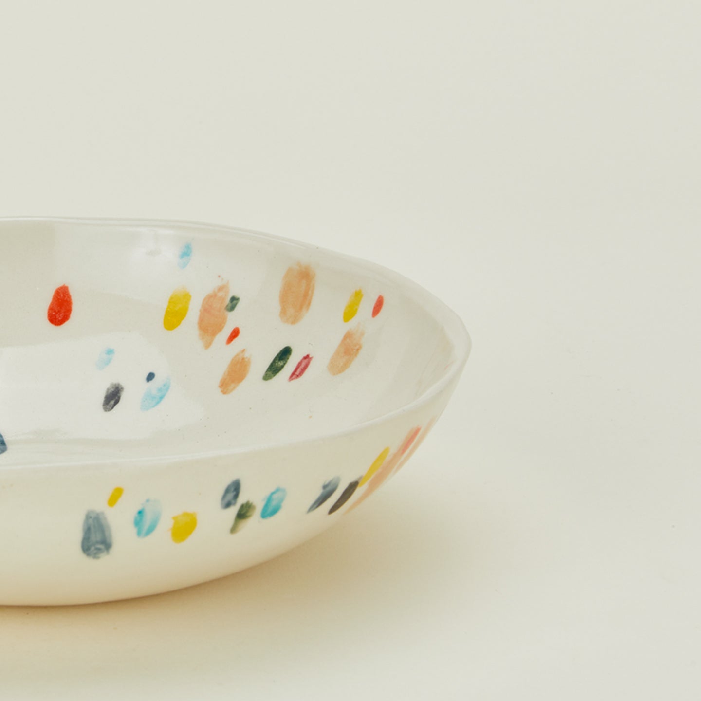 Close up of alice ceramics confetti bowl