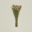 Pink strawflower dried floral bouquet.
