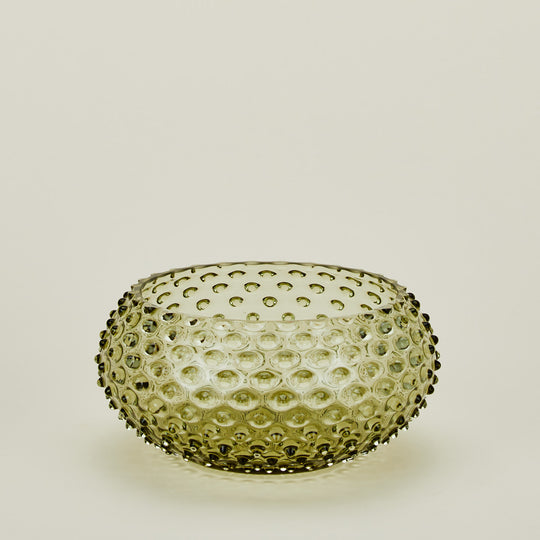 Hobnail Serving Bowl - Olive