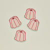 Jello Mold Cocktail Napkins, Set of 4