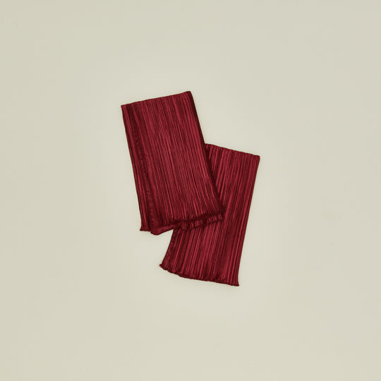 Pleated Napkin, Set of 2 - Red