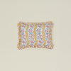 Block Printed Ruffled Pillow Cover - Mustard Floral