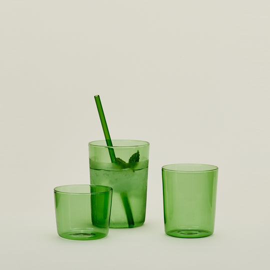 Essential Glassware, Set of 4 - Green