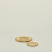 Brass petal plates in large and small