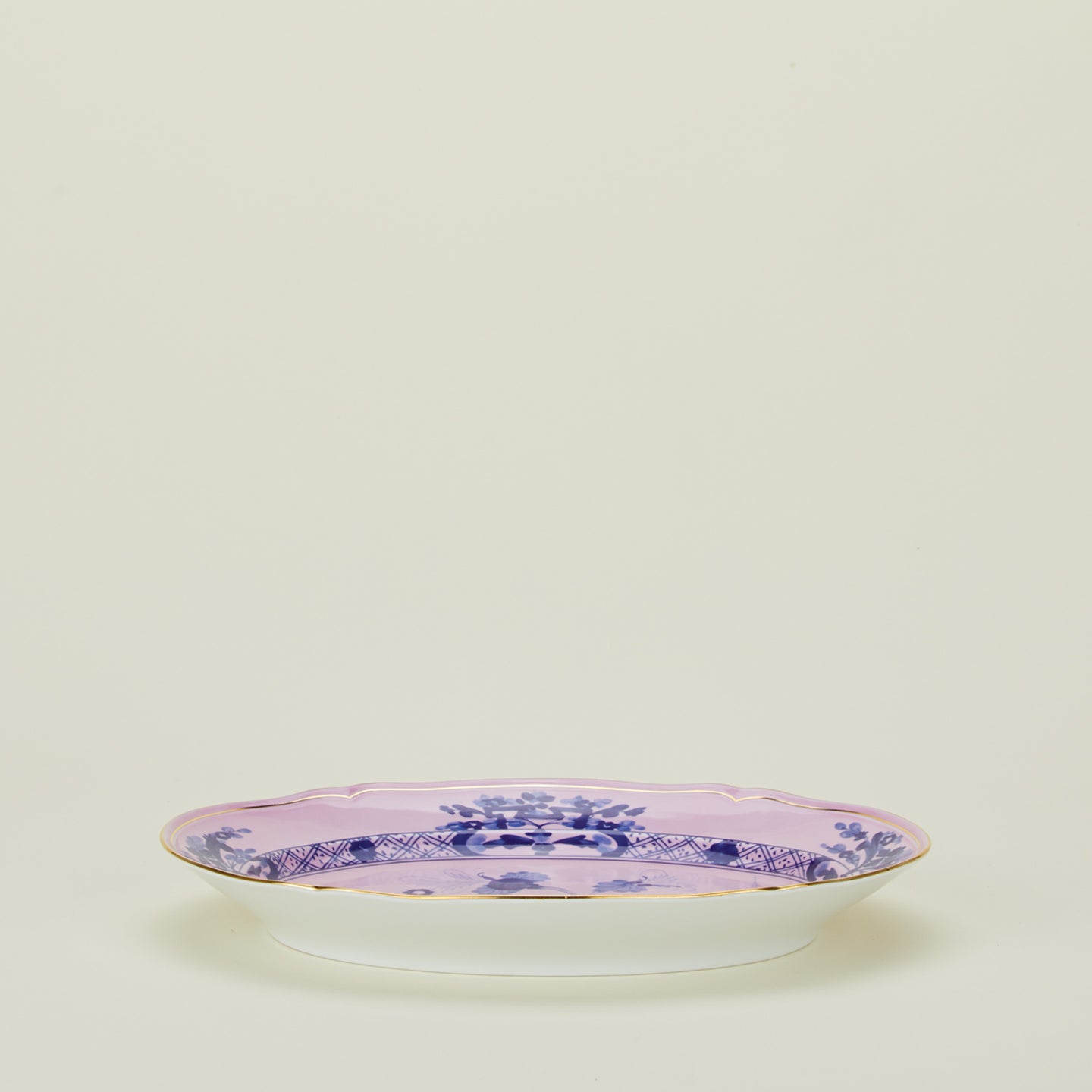 Ginori oval platter in azalea