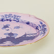 Ginori oval platter in azalea detail