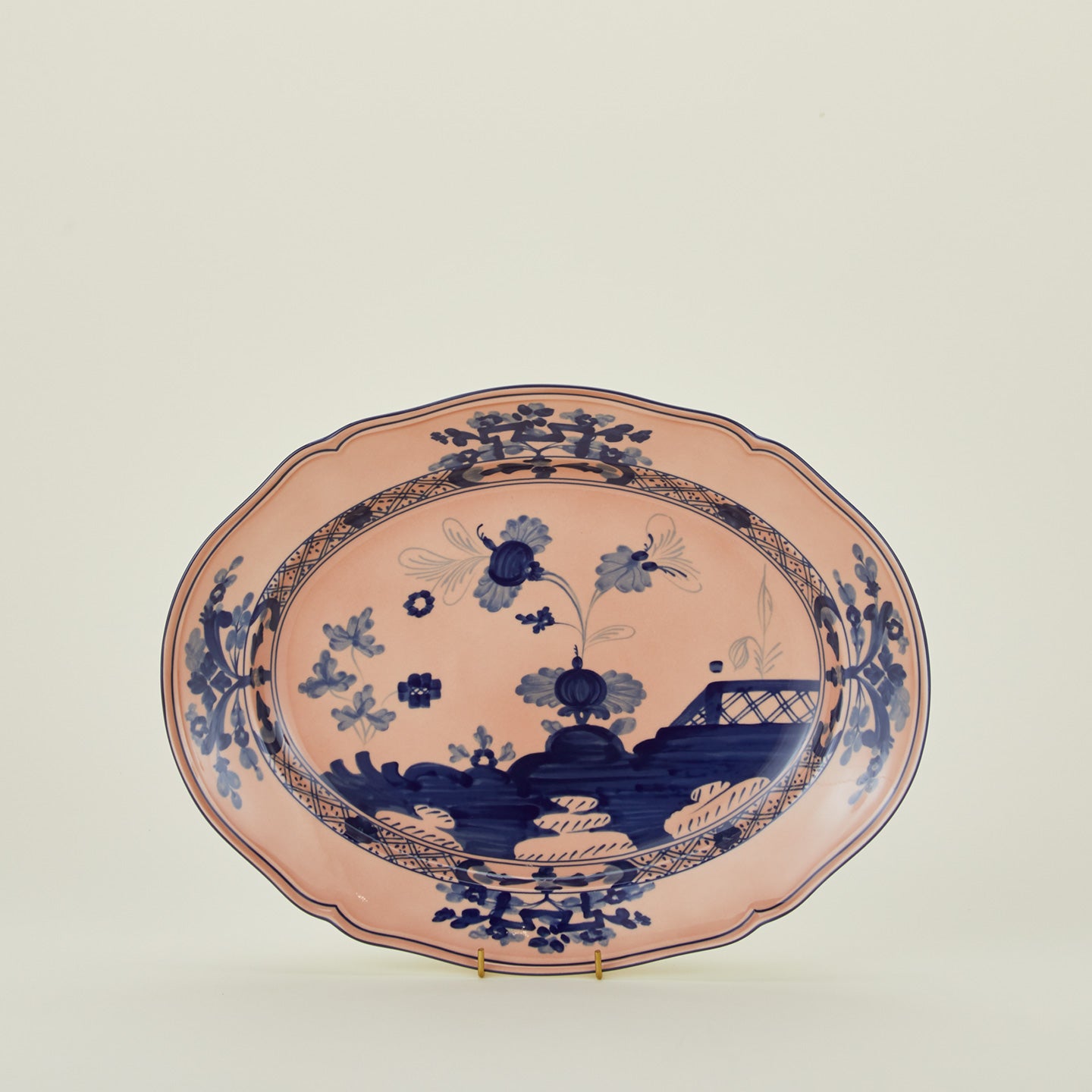 Ginori oval platter in cipria
