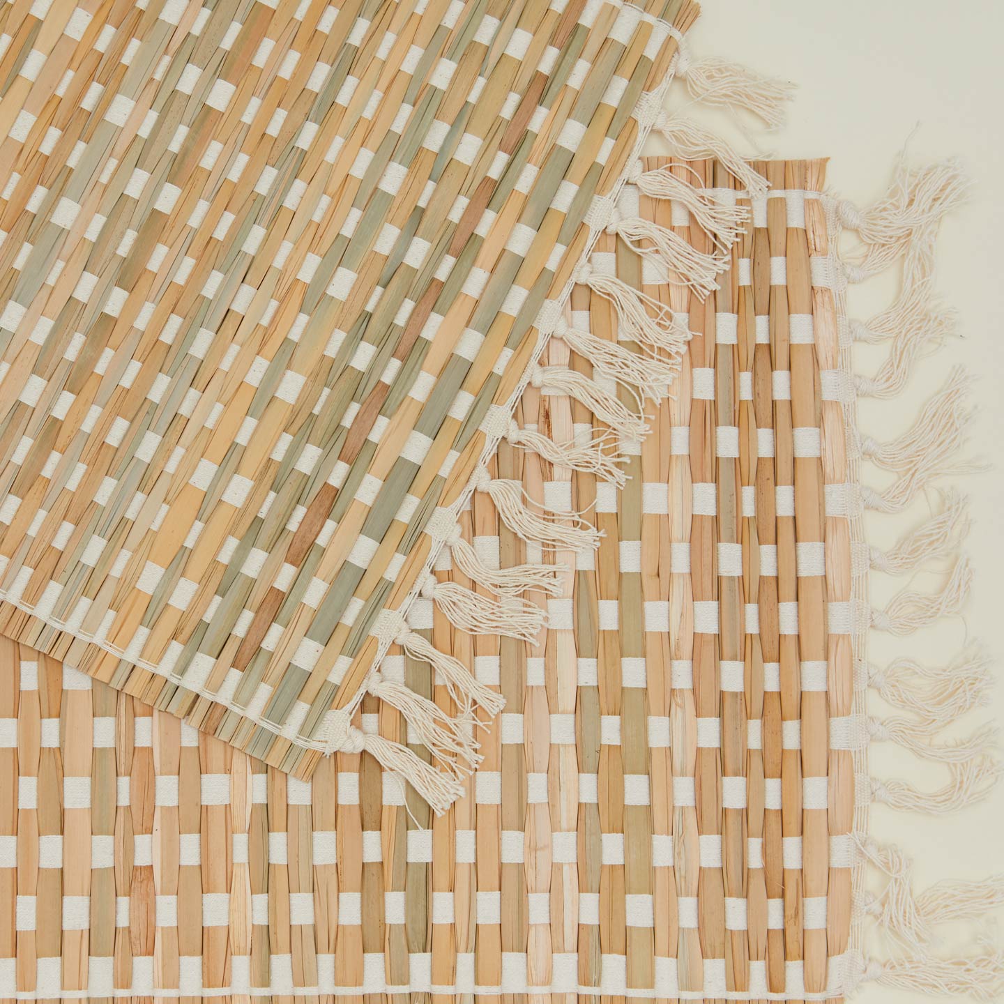 Close up view of river grass placemat