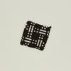 Dots + Dashes Handwoven Pot Holder - Black/Flax