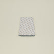 Little flowers round tablecloth in green.