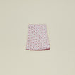 Round little flowers tablecloth in maroon