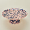 Splatter cake stand in pink and blue