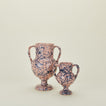 Pink and blue verona vases in large and small