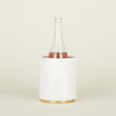 Simple Marble Utility Canister holding a bottle of wine.