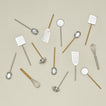 Simple metal kitchen utensil family