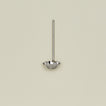 Simple metal ladle in silver