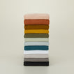 Simple waffle shower curtains in various colors