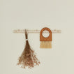 Large Oksa coat rack with dried florals and brush