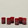 Twiddle Tumbler, Set of 6 - Red