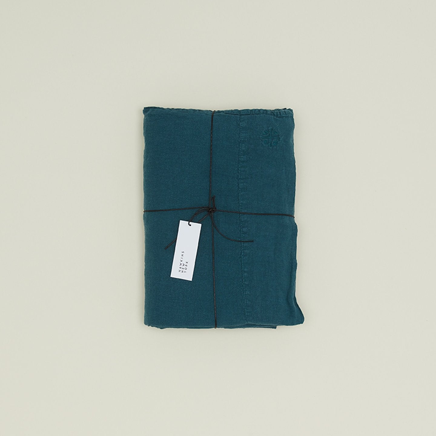 Simple Linen Flat Sheet - Peacock