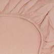 Simple Linen Fitted Sheet - Blush