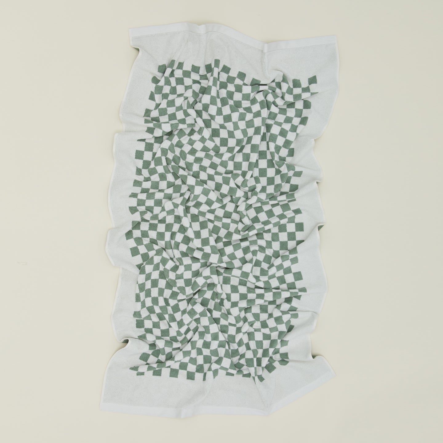 Roman Check Towel - Sage