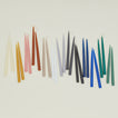 Hand Dipped Taper Set - White