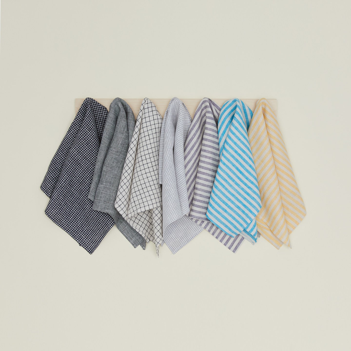 Chambray Stripe Kitchen Towel - Yellow