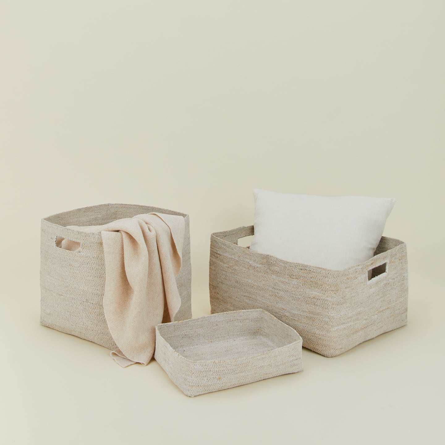 Essential Low Basket - White