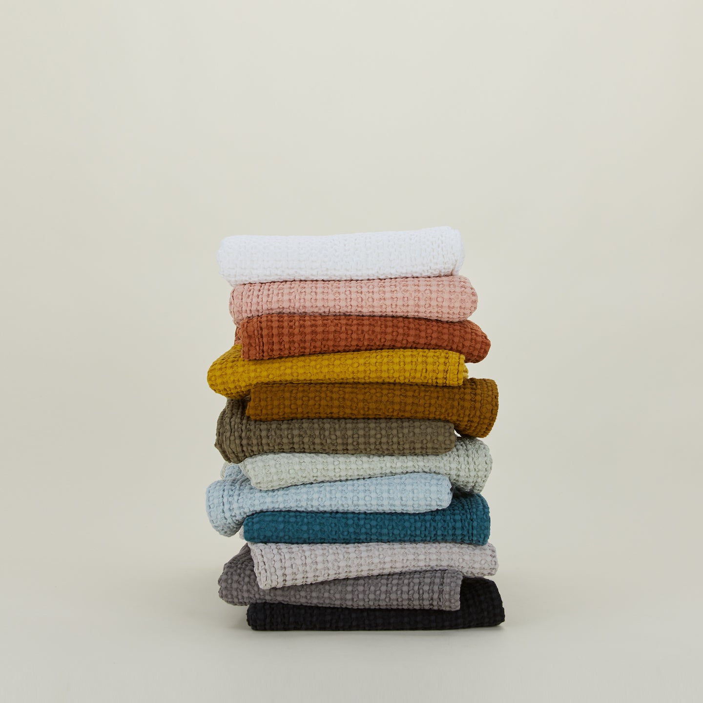 Simple Waffle Towel - Mustard