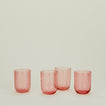 Small Seeded Glass, Set of 4 - Blush