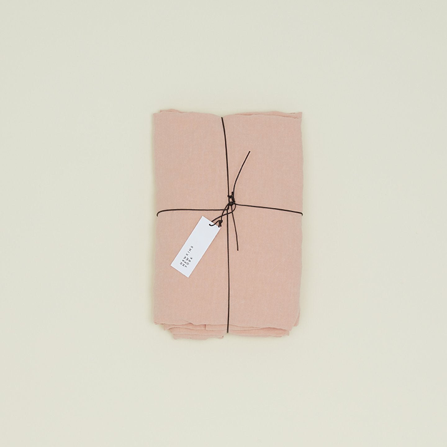 Simple Linen Fitted Sheet - Blush